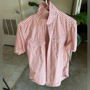 Pink checkered Tommy shirt